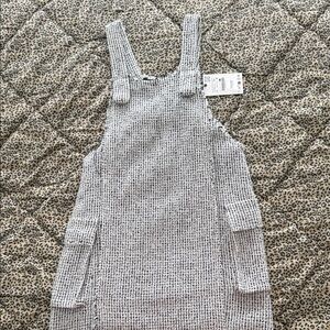 Zara Black and White Textured Knit Fabric